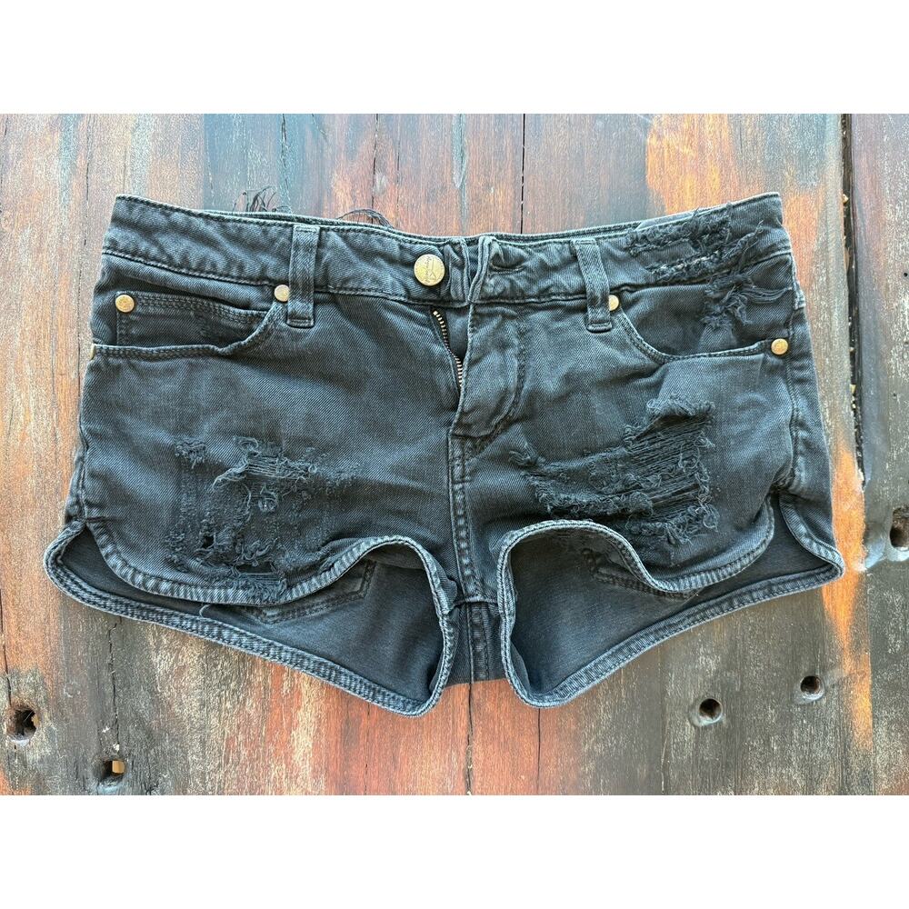 Acquaverde Paris Black Shorts Sz 25